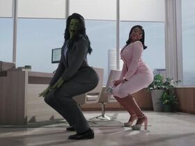 Megan Thee Stallion sexy, Tatiana Maslany sexy - She-Hulk s01e03 (2022)